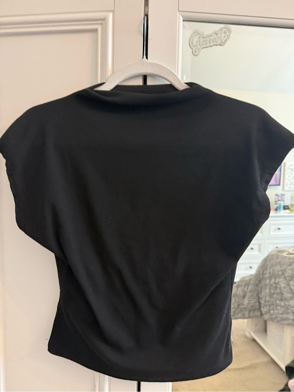 SHEIN Black Short Sleeve Boxy Tee